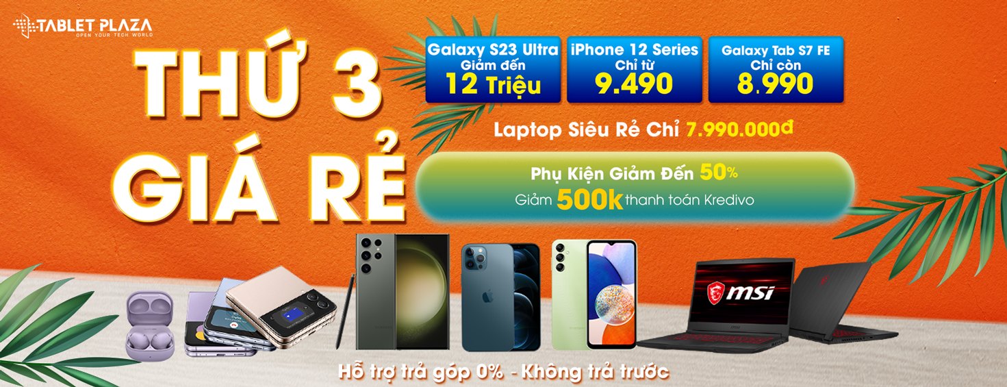 TABLET PLAZA THỨ BA GIÁ RẺ 16.05