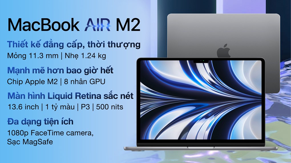 Macbook Air M2 (2022) | Chính hãng Apple Việt Nam